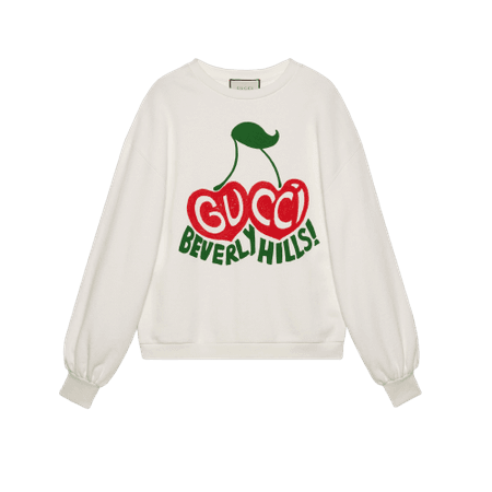Gucci "Beverly Hills" cherry print sweatshirt