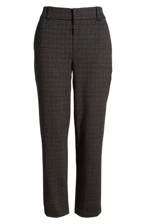 Wit & Wisdom 'Ab'Solution Houndstooth High Waist Ankle Straight Leg Pants | Nordstrom