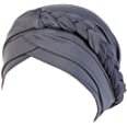 Awlsyj Chemo Cancer Head Hat Cap Ethnic Bohemia Pre-Tied Twisted Braid Hair Cover Wrap Turban Headwear(A Black) at Amazon Women’s Clothing store amazon black grey