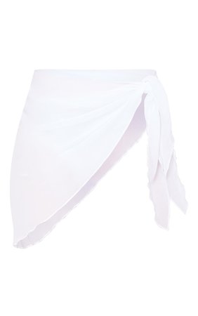White Tie Side Sarong | Swimwear | PrettyLittleThing AUS
