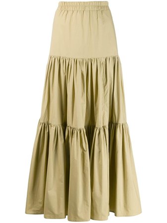 La Doublej Tiered Maxi Skirt Ss20 | Farfetch.com