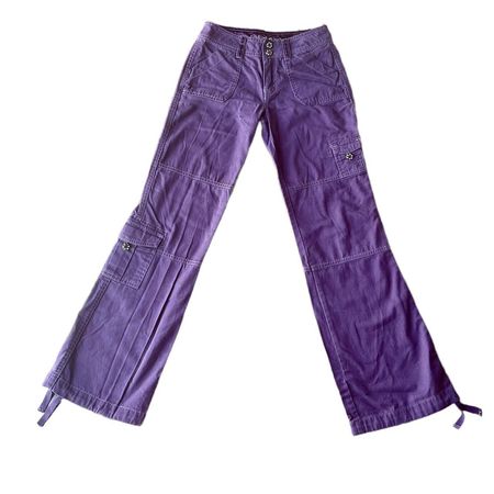 Vintage Rave Purple Cargo Pants