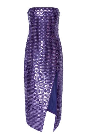 Strapless Side Slit Dress by David Koma | Moda Operandi