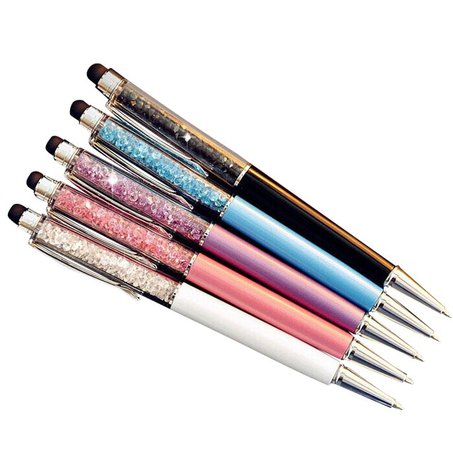 US $2.57 19% OFF|5 pcs/lot Crystal Diamond Pen Ballpoint Pens Office School Stationery supplies-in Ballpoint Pens