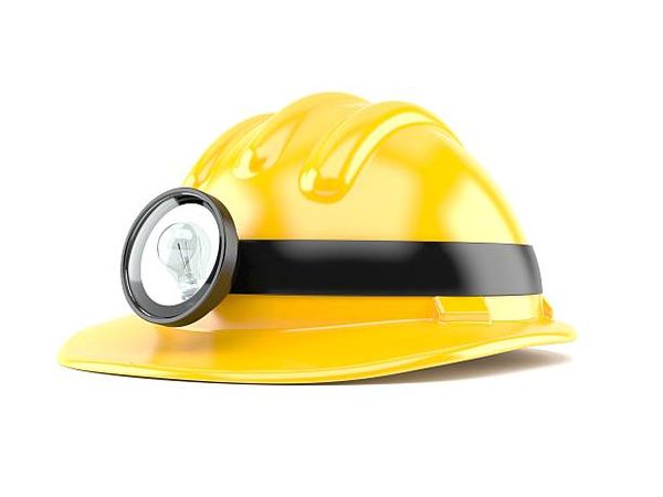 Construction Helmet Stock Photo - Download Image Now - Helmet, Miner, Work Helmet - iStock