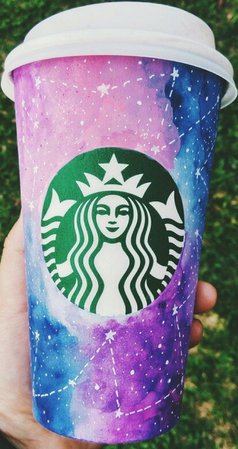 galaxy Starbucks cup