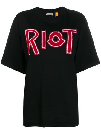 Black Moncler 1952 Riot T-Shirt | Farfetch.com