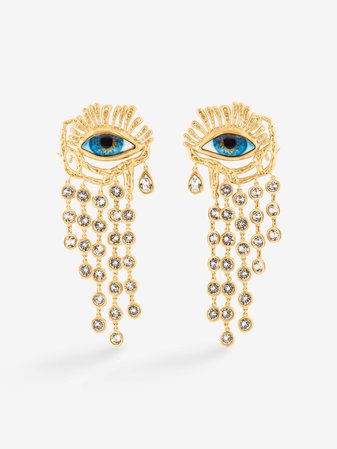 Gaze pendant earrings | Earrings | Jewelry | E-SHOP | Schiaparelli website