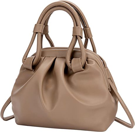 Amazon.com: Mini Cloud Pouch Dumpling Shoulder Handbags for Women - Small Soft PU Leather Crossbody Cute Ladies Tote Bags(Khaki) : Clothing, Shoes & Jewelry