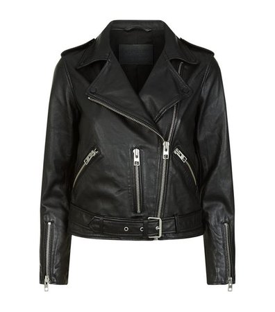 AllSaints Leather Balfern Biker Jacket