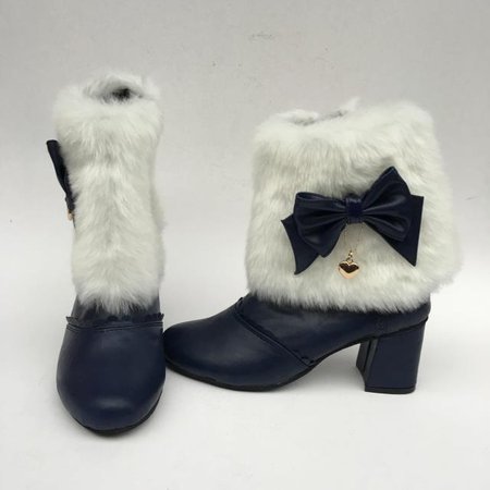 Sweet Faux Fur Lolita Boots