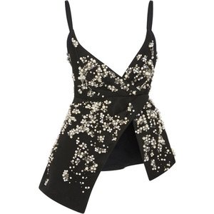 Bibhu Mohapatra Embroidered Asymmetrical Top