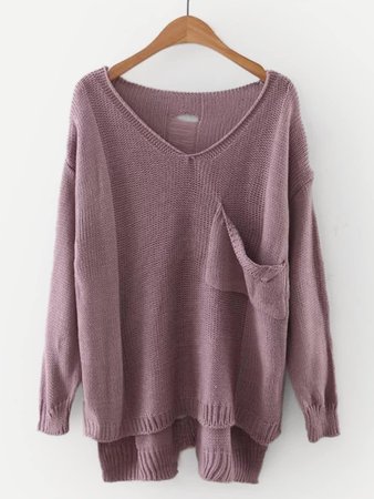 mauve sweater