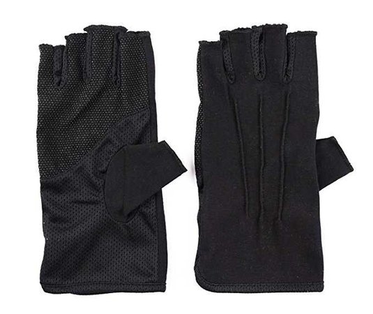 Breathable Cool Fingerless Gloves UV Lightweight Fingerless Gloves Driving Fingerless Gloves, One Size, Black at Amazon Men’s Clothing store: