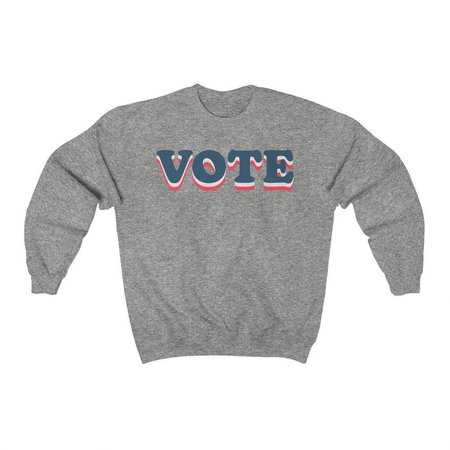 wander shop goods lVOTE Unisex Crew Neck Sweatshirt Election Day Patriotic | Etsy