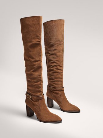 SUEDE BOOTS - Massimo Dutti