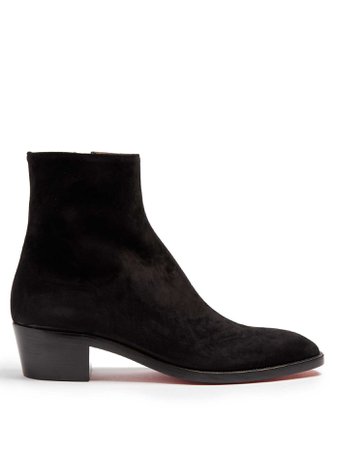 Huston suede ankle boots | Christian Louboutin | MATCHESFASHION.COM FR