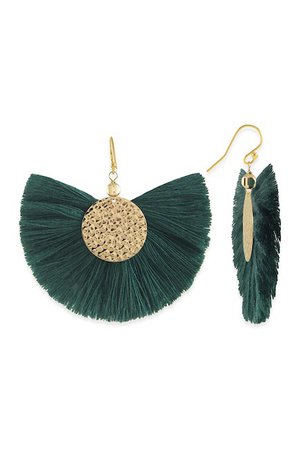 Taolei | Green Tassel Fan Earrings | Nordstrom Rack