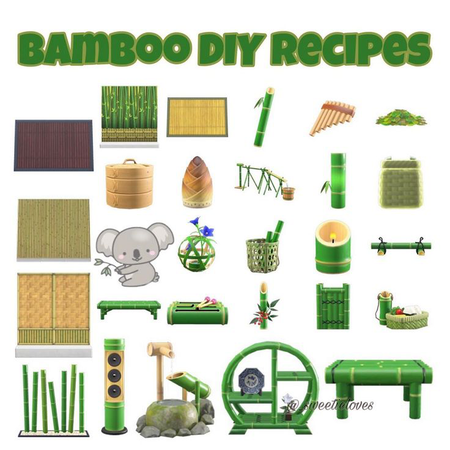 Animal Crossing Bamboo Recipes