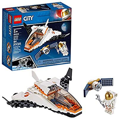 Amazon.com: LEGO City Satellite Service Mission 60224 Building Kit (84 Pieces): Clothing