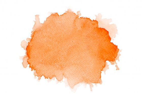 Dark Orange Watercolor Wash