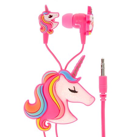 Rainbow Unicorn Earbuds & Winder | Claire's US