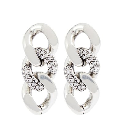 Saint Laurent - Embellished chainlink earrings | Mytheresa