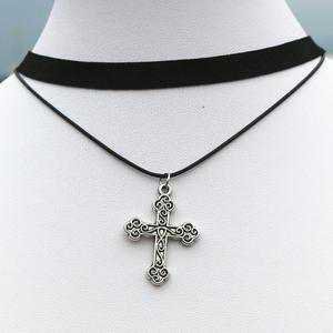 Gothic Cross Choker Necklace