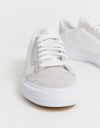 adidas Originals Continental Vulc sneakers in white | ASOS
