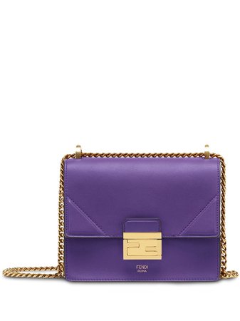 Fendi Small Kan U Shoulder Bag 8BT312A5DY Purple | Farfetch