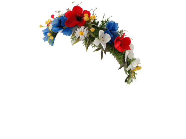 poppy flower crown