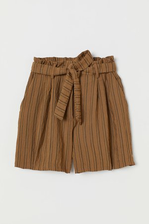 brown paper bag shorts