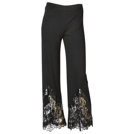 Valentino Pant With Sequin + Lace Detail – marlenewetherell.com