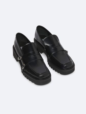 Carel black loafers / mt upload