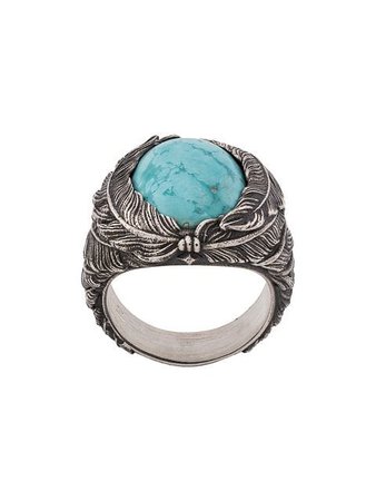 Nove25 Feather Stone Ring