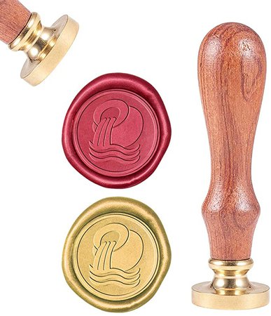 Amazon.com: CRASPIRE Wax Seal Stamp Sealing Wax Stamps Aquarius Retro Wood Stamp Wax Seal 25mm Removable Brass Seal Wood Handle for Envelopes Invitations Wedding Embellishment Bottle Decoration Gift Packing