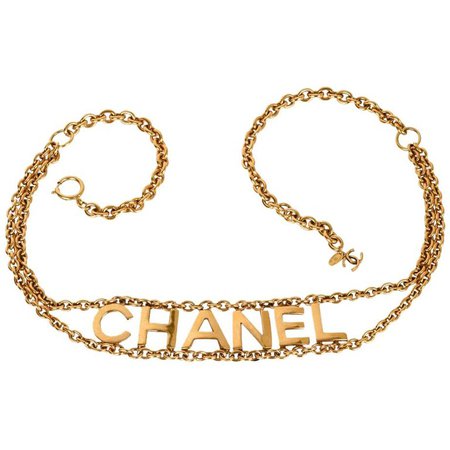 chanel chain belt