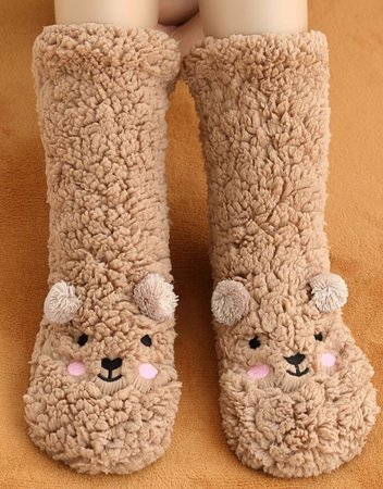 Fuzzy socks bears