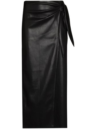 Nanushka Amas wrap-effect Midi Skirt - Farfetch