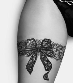 Garter tattoo | Tattoos, Elegant tattoos, Leg tattoos
