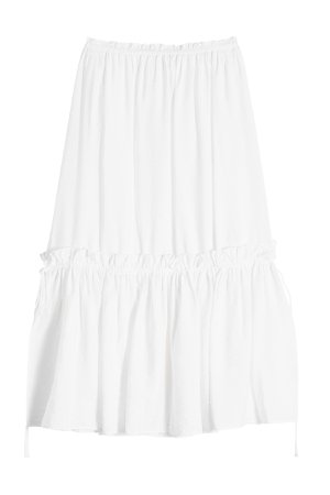 Midi Skirt with Linen Gr. FR 34