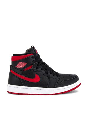 Jordan Air Jordan 1 Zoom Air Comfort Sneaker in Black, University Red, & White | REVOLVE
