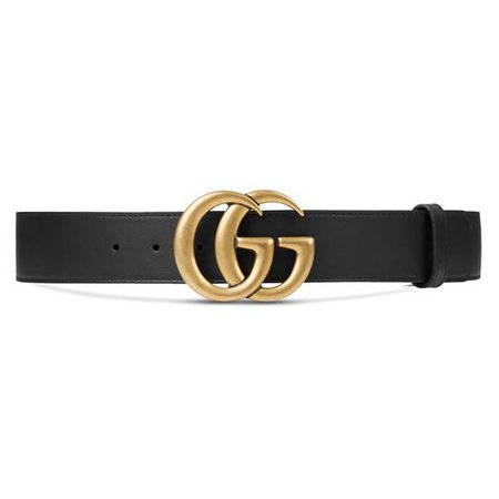 Leather belt with Double G buckle - Gucci Gifts for Women 400593AP00T1000