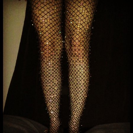 Sexy Crystallized Crystal Diamond Fishnet Tights Stockings Hosiery - ALL sizes Available