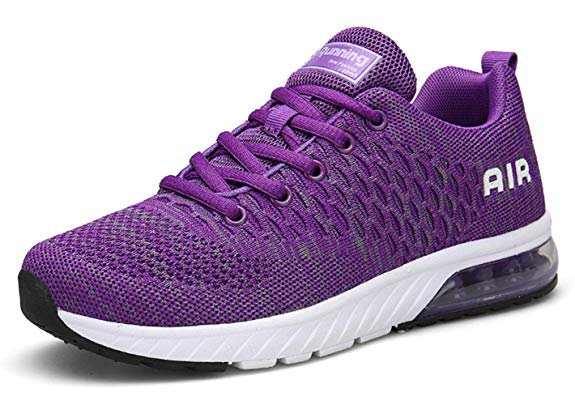 Amazon.com | TSIODFO Purple Tennis Shoes for Women Flyknit mesh Breathable Comfort Ladies Trail Running Shoes Gym Workout Youth Girls Sports Tennis Shoes Fashion Casual Walking Jogging Size 7.5 (8082-Purple-38) | Road Running