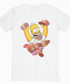 Homer Simpson Donut T Shirt For Men Women S-M-L-XL-2XL-3XL