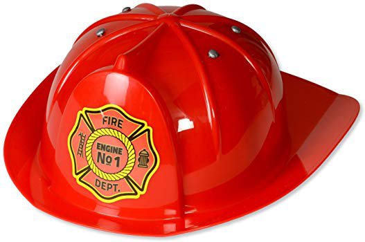 Amazon.com: Kid's Fireman Hat; Red Firefighter Hat, Red, Size One Size: Clothing