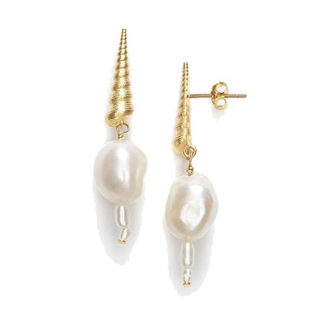 Anni Lu Gertrude Pearl Hoop Earrings | Atterley