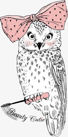 Cartoon Owl Vector, Cartoon Owl, Red Love, Animal PNG and Vector for Free Download