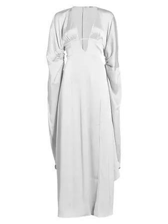 Shop Cult Gaia Winona Draped Satin Gown | Saks Fifth Avenue